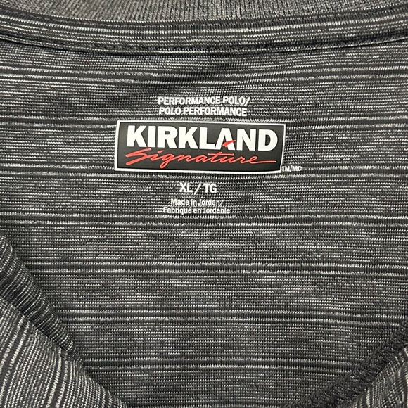 Kirkland Grey Performance Polo Golf Shirt, Sz XL - Picture 3 of 6